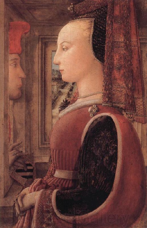 Fra Filippo Lippi Portrait of a Woman with a Man at a Casement Spain oil painting art